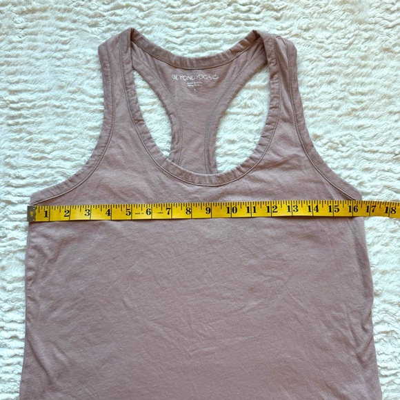 Beyond Yoga Blue Pima Cotton Racerback Oversized Tank Top Size S Mauve Soft - Picture 7 of 9